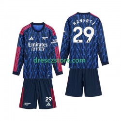 Arsenal Havertz 29 Venkovní Dres 2025-2026 Dlouhý rukáv Děti Fotbalové Dresy