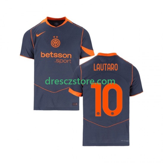 Inter Milán Lautaro Martinez 10 Alternativní Dres 2025-2026 Krátký rukáv Muže Fotbalové Dresy