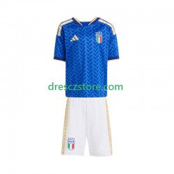 Itálie Domácí Dres MS ve fotbale 2026 Krátký rukáv Děti Fotbalové Dresy