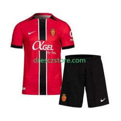 RCD Mallorca Domácí Dres 2025-2026 Krátký rukáv Děti Fotbalové Dresy