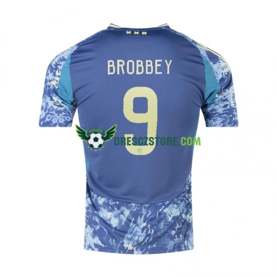 AFC Ajax Brian Brobbey 9 Venkovní Dres 2024-2025 Krátký rukáv Muže Fotbalové Dresy