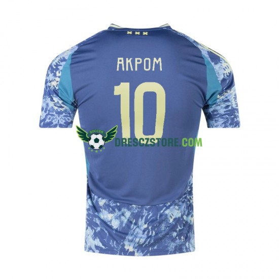 AFC Ajax Chuba Akpom 10 Venkovní Dres 2024-2025 Krátký rukáv Muže Fotbalové Dresy