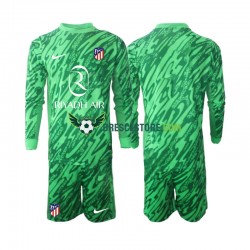 Atlético Madrid Brankářské Venkovní Dres 2024-2025 Dlouhý rukáv Děti Fotbalové Dresy
