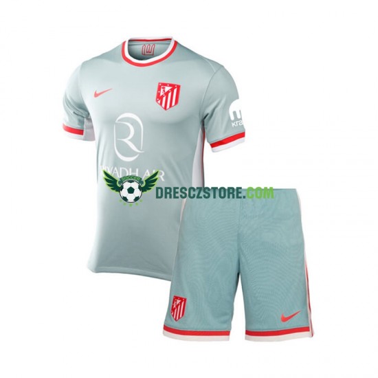 Atlético Madrid Venkovní Dres 2024-2025 Krátký rukáv Děti Fotbalové Dresy