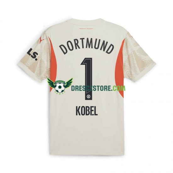 Borussia Dortmund Gregor Kobel 1 Brankářské Domácí Dres 2024-2025 Krátký rukáv Muže Fotbalové Dresy