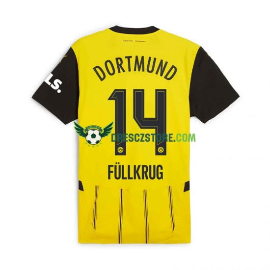 Borussia Dortmund Niclas Fullkrug 14 Domácí Dres 2024-2025 Krátký rukáv Muže Fotbalové Dresy