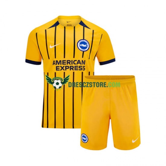 Brighton Hove Albion Venkovní Dres 2024-2025 Krátký rukáv Děti Fotbalové Dresy