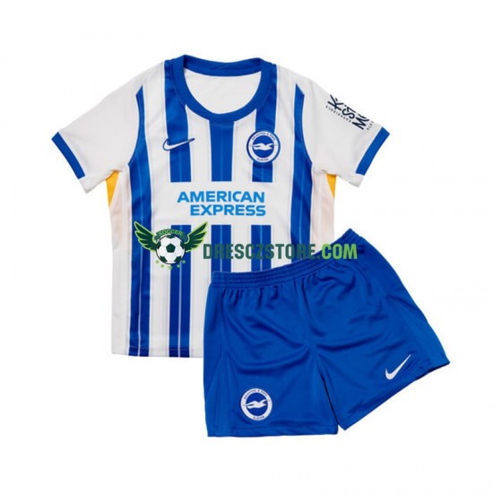 Brighton Hove Albion Domácí Dres 2024-2025 Krátký rukáv Děti Fotbalové Dresy