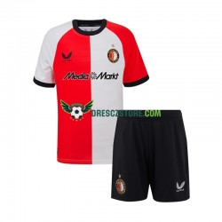 Feyenoord Rotterdam Domácí Dres 2024-2025 Krátký rukáv Děti Fotbalové Dresy