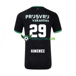 Feyenoord Rotterdam Santiago Gimenez 29 Venkovní Dres 2024-2025 Krátký rukáv Muže Fotbalové Dresy