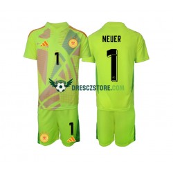 Německo Manuel Neuer 1 Brankářské Venkovní Dres Euro 2024 Krátký rukáv Děti Fotbalové Dresy