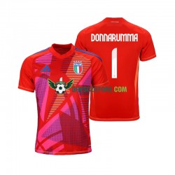 Itálie Gianluigi Donnarumma 1 Brankářské Alternativní Dres Euro 2024 Krátký rukáv Muže Fotbalové Dresy