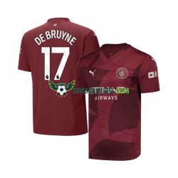 Manchester City DE BRUYNE 17 Alternativní Dres 2024-2025 Krátký rukáv Muže Fotbalové Dresy