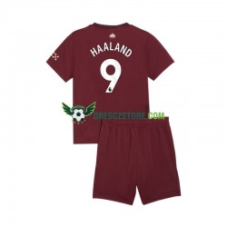 Manchester City Erling Haaland 9 Alternativní Dres 2024-2025 Krátký rukáv Děti Fotbalové Dresy