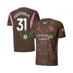 Manchester City Ederson M 31 Brankářské Domácí Dres 2024-2025 Krátký rukáv Muže Fotbalové Dresy