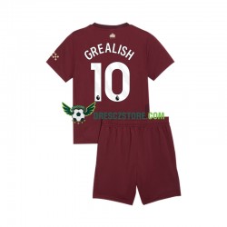 Manchester City Jack Grealish 10 Alternativní Dres 2024-2025 Krátký rukáv Děti Fotbalové Dresy