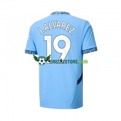 Manchester City Julian Alvarez 19 Domácí Dres 2024-2025 Krátký rukáv Muže Fotbalové Dresy