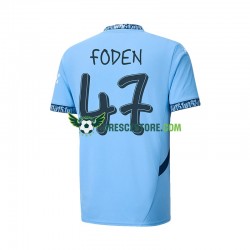 Manchester City UCL Font FODEN 47 Domácí Dres 2024-2025 Krátký rukáv Muže Fotbalové Dresy