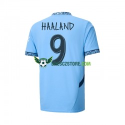 Manchester City UCL Font Haaland 9 Domácí Dres 2024-2025 Krátký rukáv Muže Fotbalové Dresy