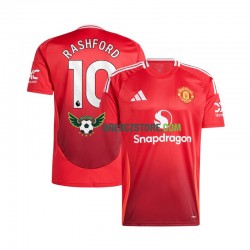 Manchester United Marcus Rashford 10 Domácí Dres 2024-2025 Krátký rukáv Muže Fotbalové Dresy