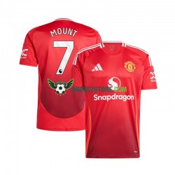Manchester United Mason Mount 7 Domácí Dres 2024-2025 Krátký rukáv Muže Fotbalové Dresy