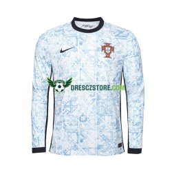 Portugalsko Venkovní Dres Euro 2024 Dlouhý rukáv Muže Fotbalové Dresy