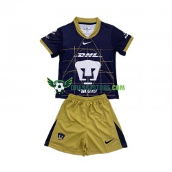Pumas UNAM Venkovní Dres 2024-2025 Krátký rukáv Děti Fotbalové Dresy