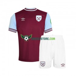 West Ham United Domácí Dres 2024-2025 Krátký rukáv Děti Fotbalové Dresy