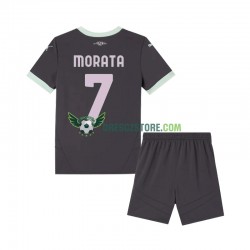 AC Milán Morata 7 Alternativní Dres 2024-2025 Krátký rukáv Děti Fotbalové Dresy