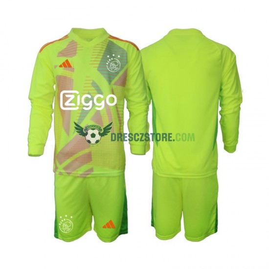AFC Ajax Brankářské Alternativní Dres 2024-2025 Dlouhý rukáv Děti Fotbalové Dresy