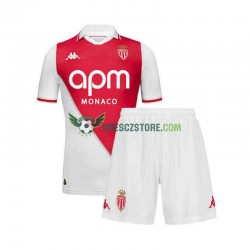 AS Monaco Domácí Dres 2024-2025 Krátký rukáv Děti Fotbalové Dresy