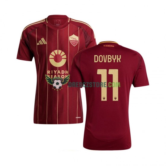AS Řím Artem Dovbyk 11 Domácí Dres 2024-2025 Krátký rukáv Muže Fotbalové Dresy