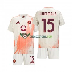 AS Řím Mats Hummels 15 Venkovní Dres 2024-2025 Krátký rukáv Děti Fotbalové Dresy