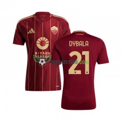 AS Řím Paulo Dybala 21 Domácí Dres 2024-2025 Krátký rukáv Muže Fotbalové Dresy