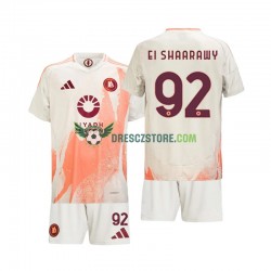 AS Řím Stephan El Shaarawy 92 Venkovní Dres 2024-2025 Krátký rukáv Děti Fotbalové Dresy