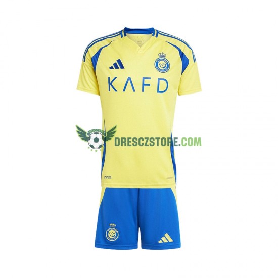 Al Nassr Domácí Dres 2024-2025 Krátký rukáv Děti Fotbalové Dresy