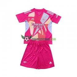 Arsenal Brankářské Venkovní Dres 2024-2025 Krátký rukáv Děti Fotbalové Dresy