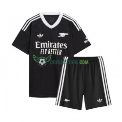 Arsenal Brankářské Čtvrtý Dres 2024-2025 Krátký rukáv Děti Fotbalové Dresy