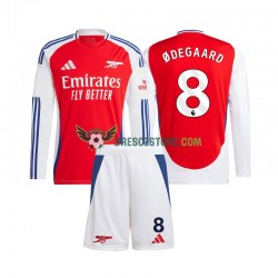 Arsenal Martin Odegaard 8 Domácí Dres 2024-2025 Dlouhý rukáv Děti Fotbalové Dresy