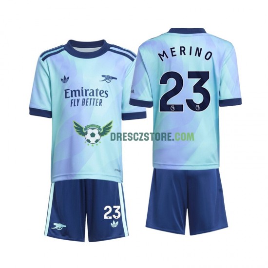 Arsenal Merino 23 Alternativní Dres 2024-2025 Krátký rukáv Děti Fotbalové Dresy