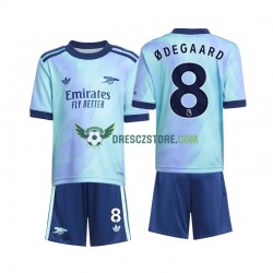Arsenal Odegaard 8 Alternativní Dres 2024-2025 Krátký rukáv Děti Fotbalové Dresy