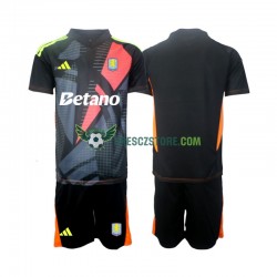 Aston Villa Brankářské Domácí Dres 2024-2025 Krátký rukáv Děti Fotbalové Dresy