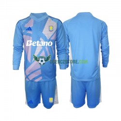 Aston Villa Brankářské Alternativní Dres 2024-2025 Dlouhý rukáv Děti Fotbalové Dresy