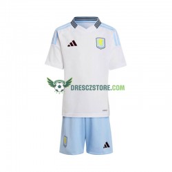 Aston Villa Venkovní Dres 2024-2025 Krátký rukáv Děti Fotbalové Dresy