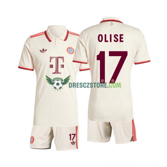 FC Bayern Mnichov Olise 17 Alternativní Dres 2024-2025 Krátký rukáv Děti Fotbalové Dresy