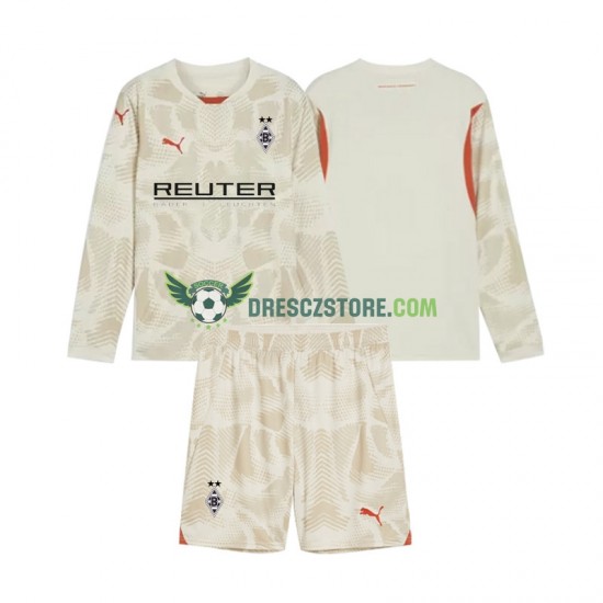 Rusko Bo Monchengladbach Brankářské Domácí Dres 2024-2025 Dlouhý rukáv Děti Fotbalové Dresy