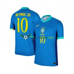 Brazílie Neymar JR 10 Venkovní Dres 2024 Krátký rukáv Muže Fotbalové Dresy