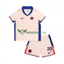 Chelsea Cole Palmer 20 Venkovní Dres 2024-2025 Krátký rukáv Děti Fotbalové Dresy