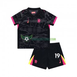Chelsea Jadon Sancho 19 Alternativní Dres 2024-2025 Krátký rukáv Děti Fotbalové Dresy