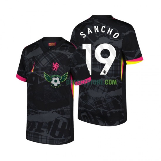 Chelsea Jadon Sancho 19 Alternativní Dres 2024-2025 Krátký rukáv Muže Fotbalové Dresy